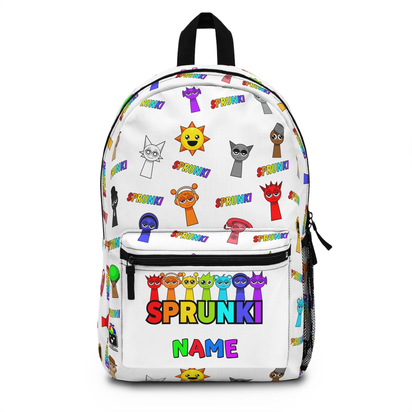 Colorful Sprunki Personalized Backpack for Kids - Fun & Playful School Bag