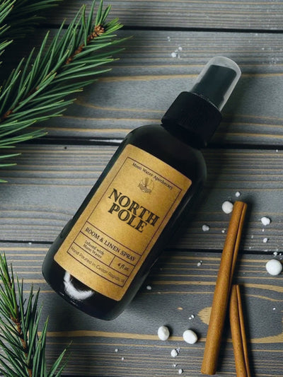 NORTH POLE - REED DIFFUSER & ROOM SPRAY --Eucalyptus, Pine, Cedar, Rosemary, Clove -- Moon Water Apothecary (Copy)