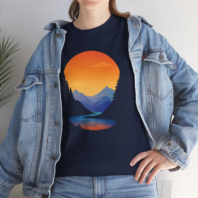 Sunset Mountain Lake T-Shirt