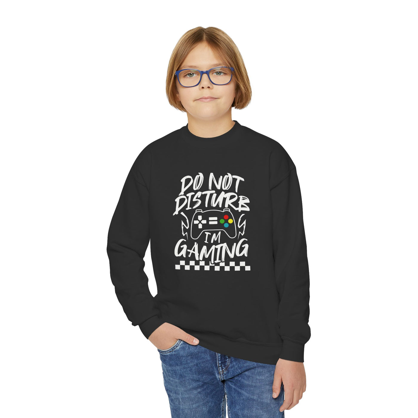 'Do Not Disturb, I'm Gaming' Kids Sweatshirt