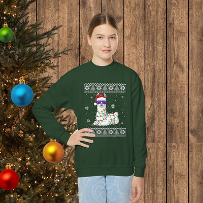 "Ugly" Llama Kids Christmas Sweatshirt