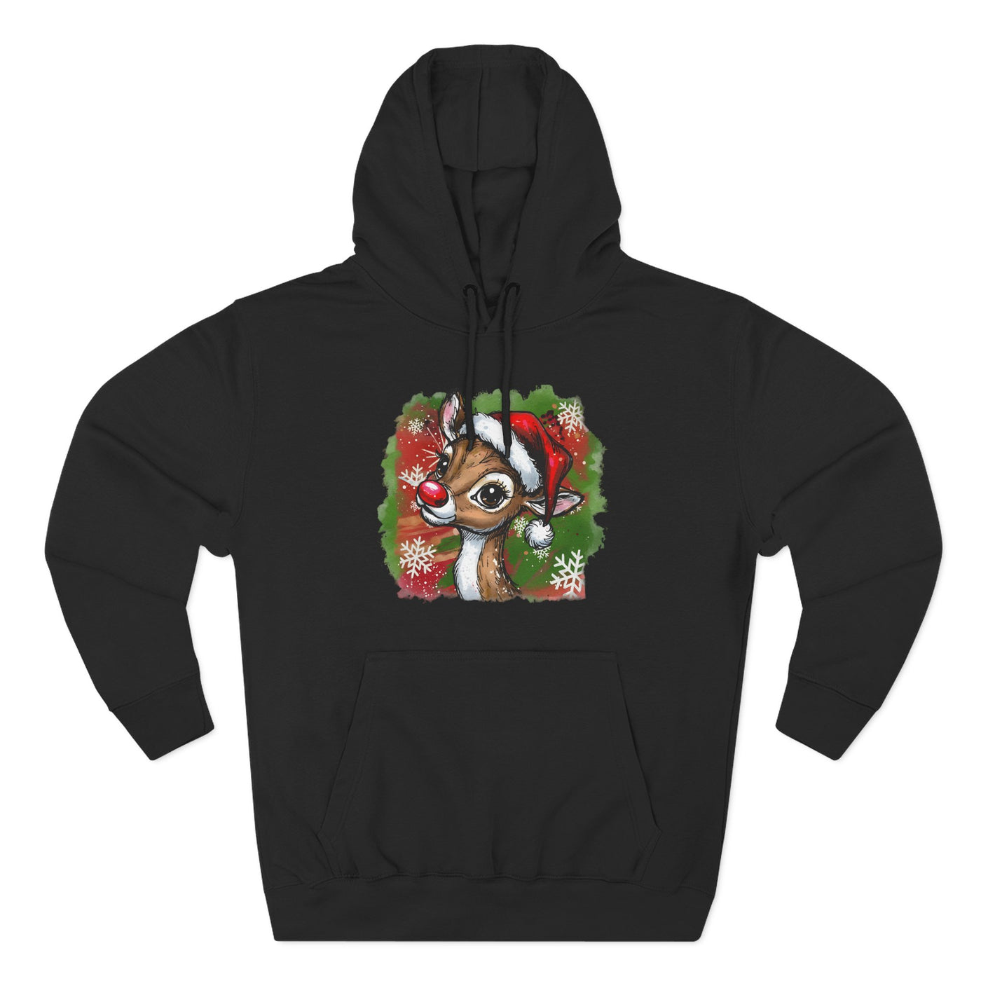 Festive Rudolph Fleece Hoodie