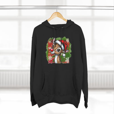 Festive Rudolph Fleece Hoodie