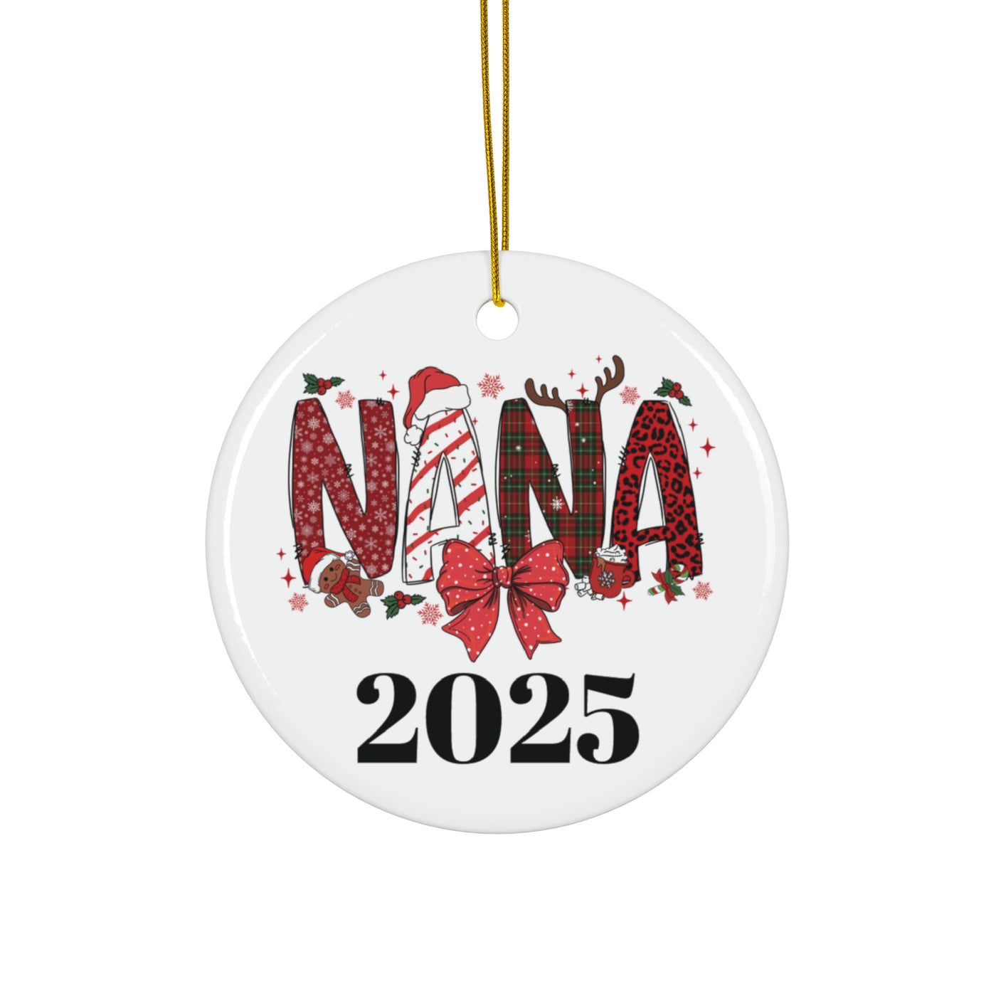 Nana 2025 Ceramic Ornament