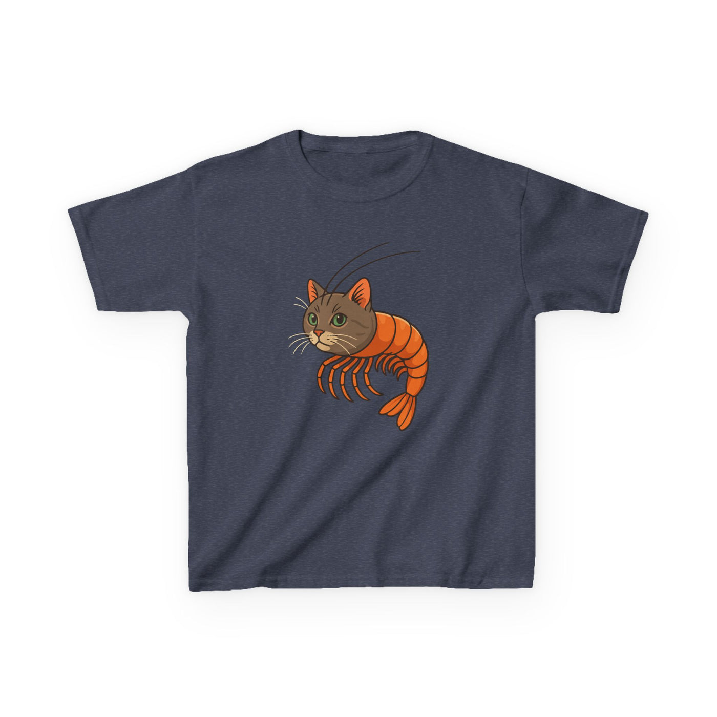 Italian Brainrot Cat Shrimp Shirt – Surreal Meme-Core Chaos Tee