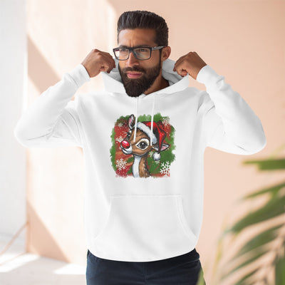 Festive Rudolph Fleece Hoodie