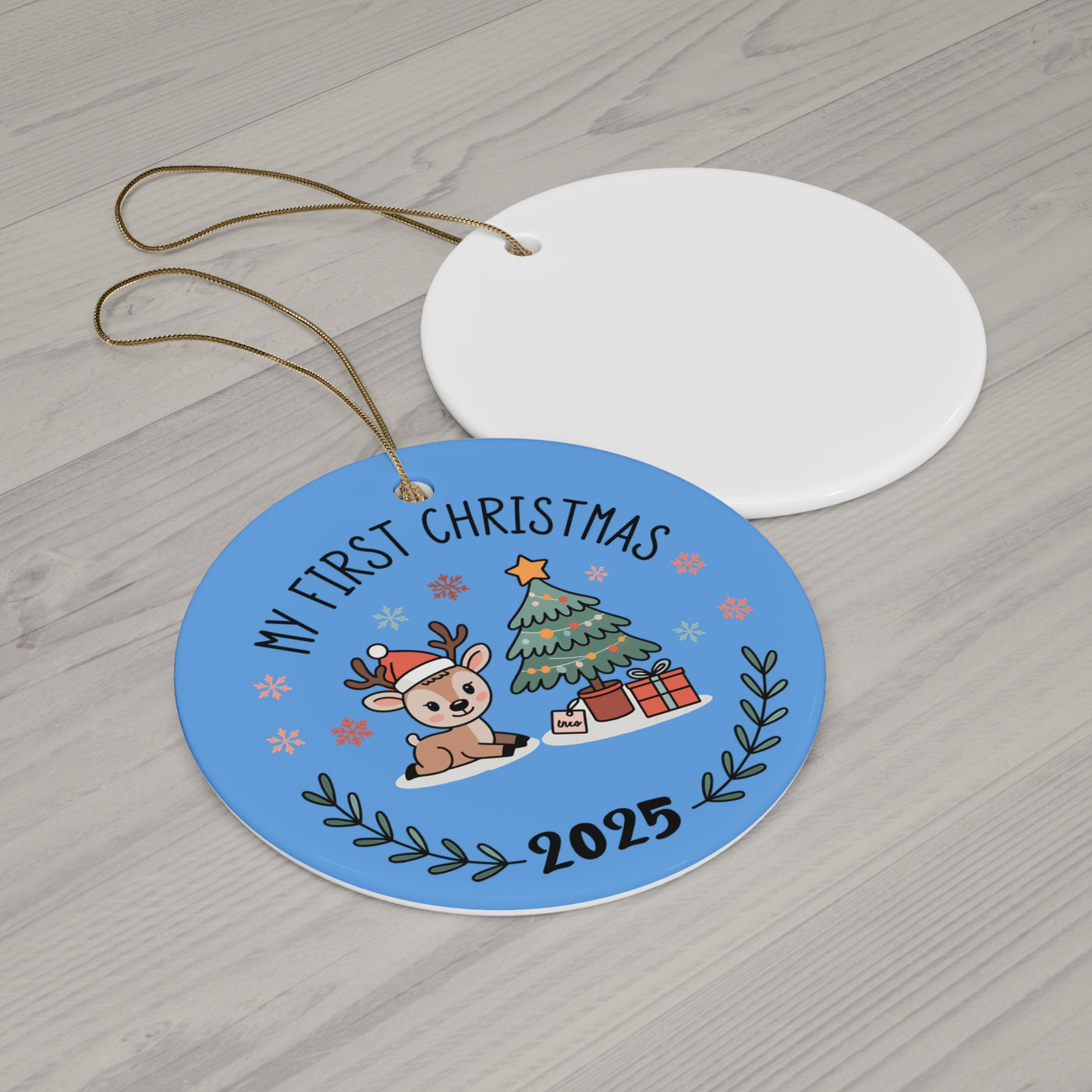 My First Christmas Ceramic Ornament 2025