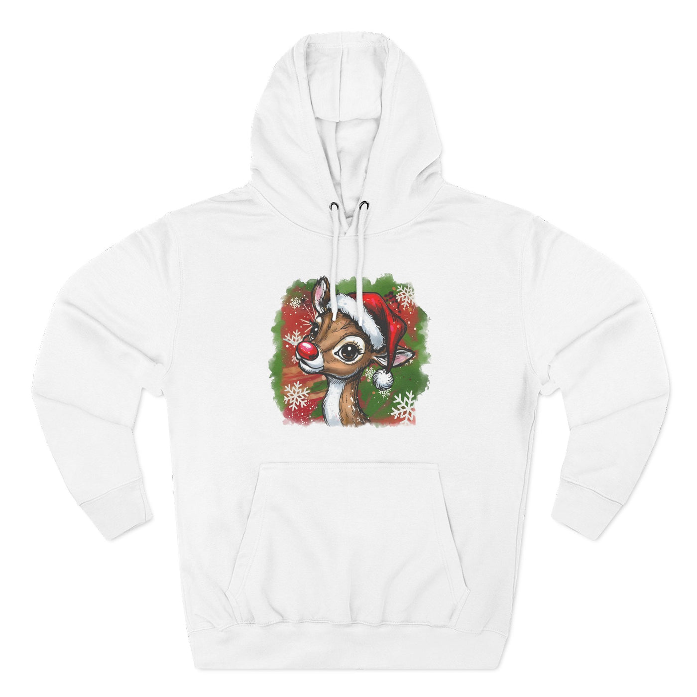 Festive Rudolph Fleece Hoodie