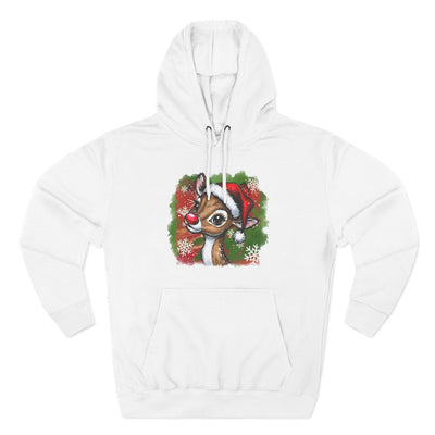 Festive Rudolph Fleece Hoodie