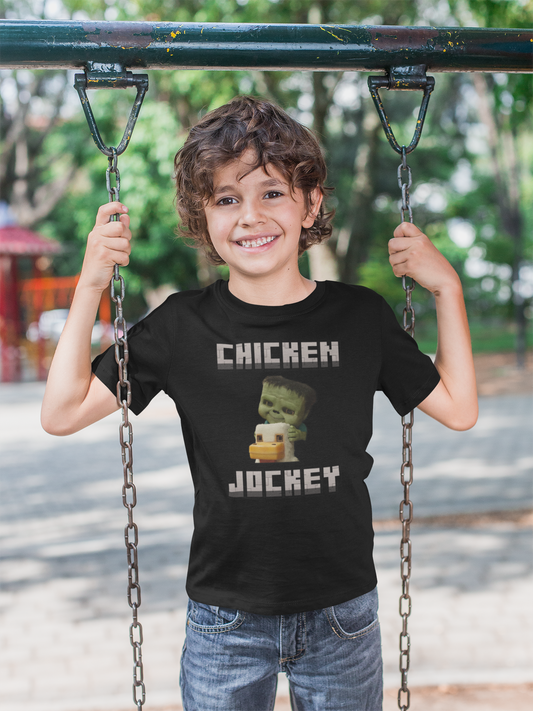 Kids Tee - Minecraft Inspired Chicken Jockey