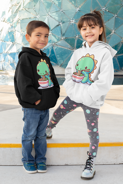 Ramen Rex Sweatshirt – Dino & Noodles Graphic Pullover for Kids
