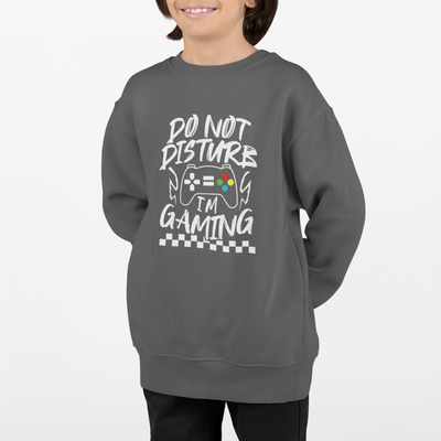 'Do Not Disturb, I'm Gaming' Kids Sweatshirt