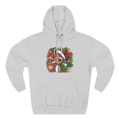 Festive Rudolph Fleece Hoodie
