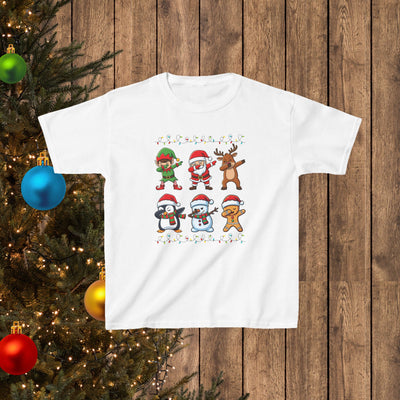 Santa, Elf, Penguin, Snowman & Reindeer Holiday Shirt Kids T-shirt