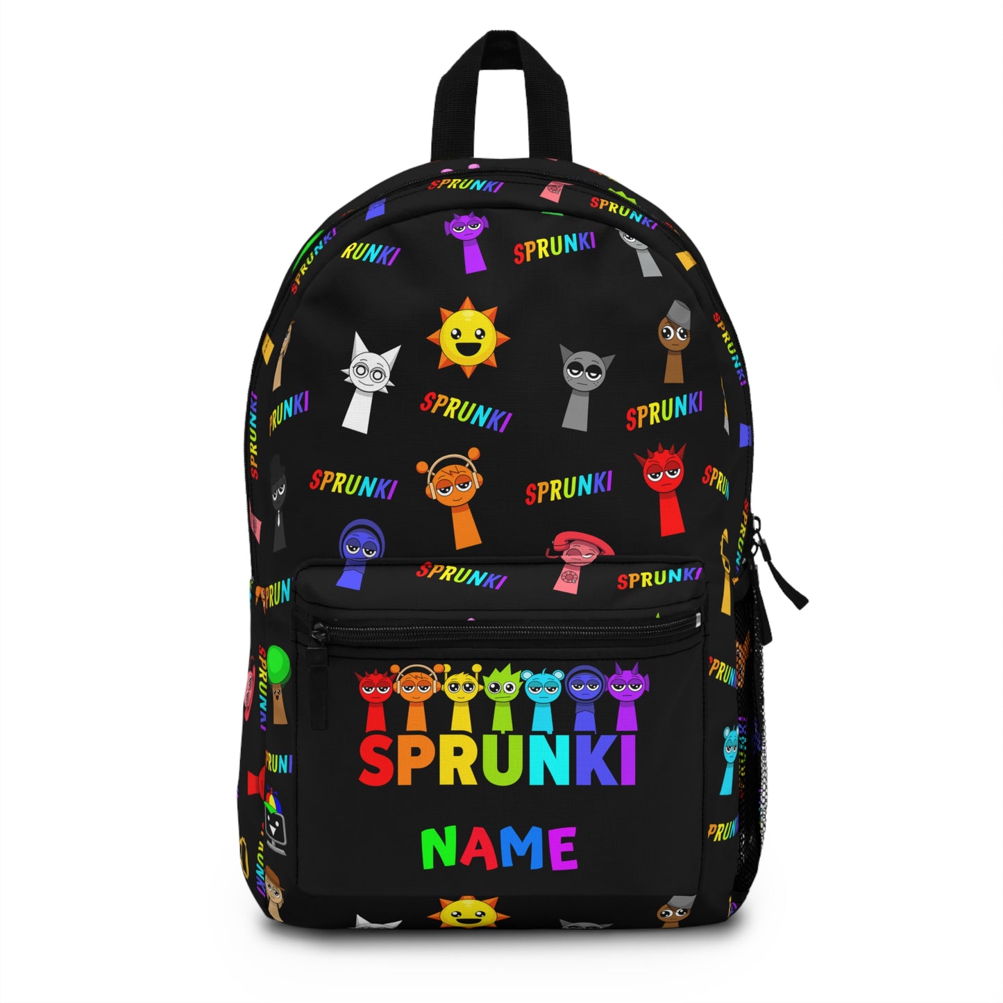 Colorful Sprunki Personalized Backpack for Kids - Fun & Playful School Bag