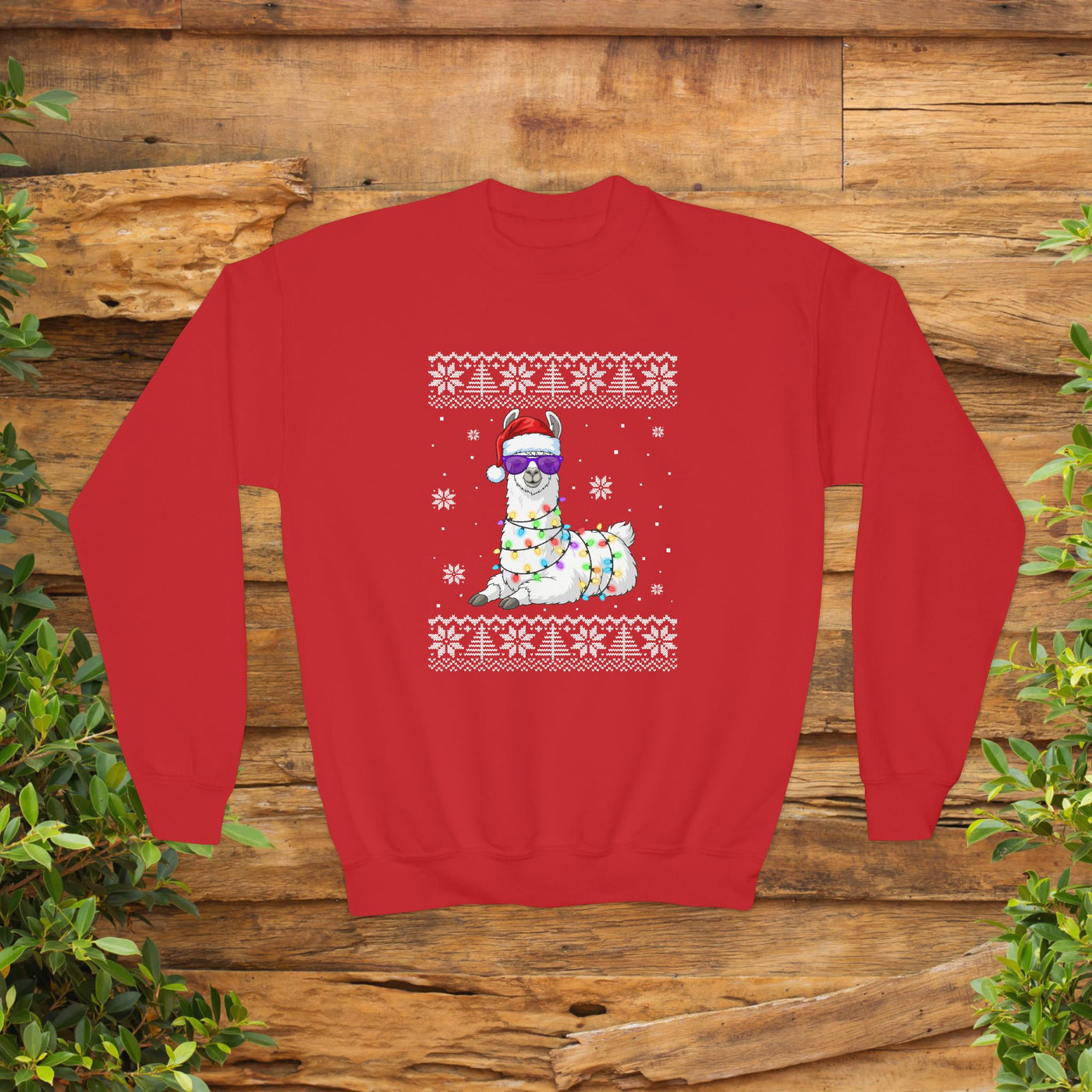 "Ugly" Llama Kids Christmas Sweatshirt