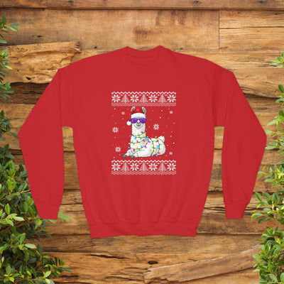 "Ugly" Llama Kids Christmas Sweatshirt