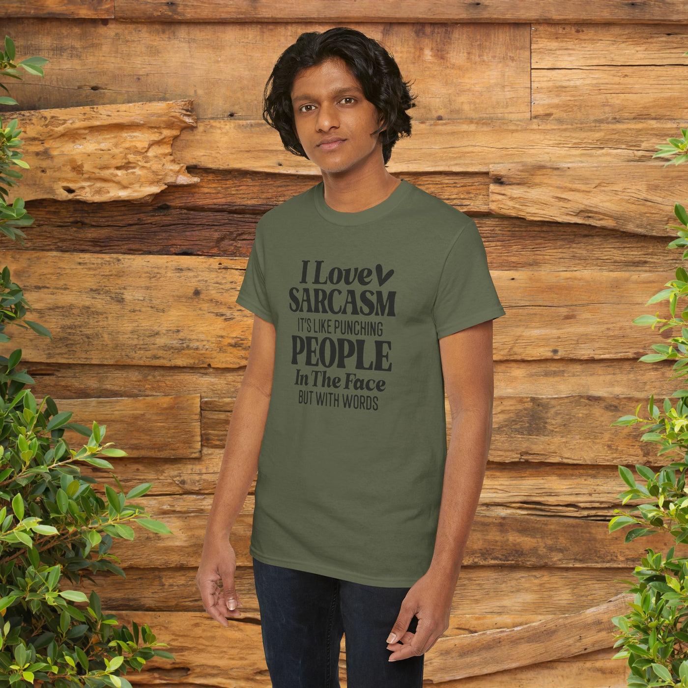 "I Love Sarcasm, It’s Like Punching People in the Face But With Words" Funny Graphic Tee
