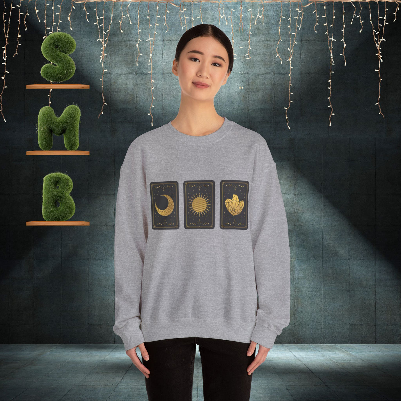 Tarot Card Design Unisex Crewneck Sweatshirt