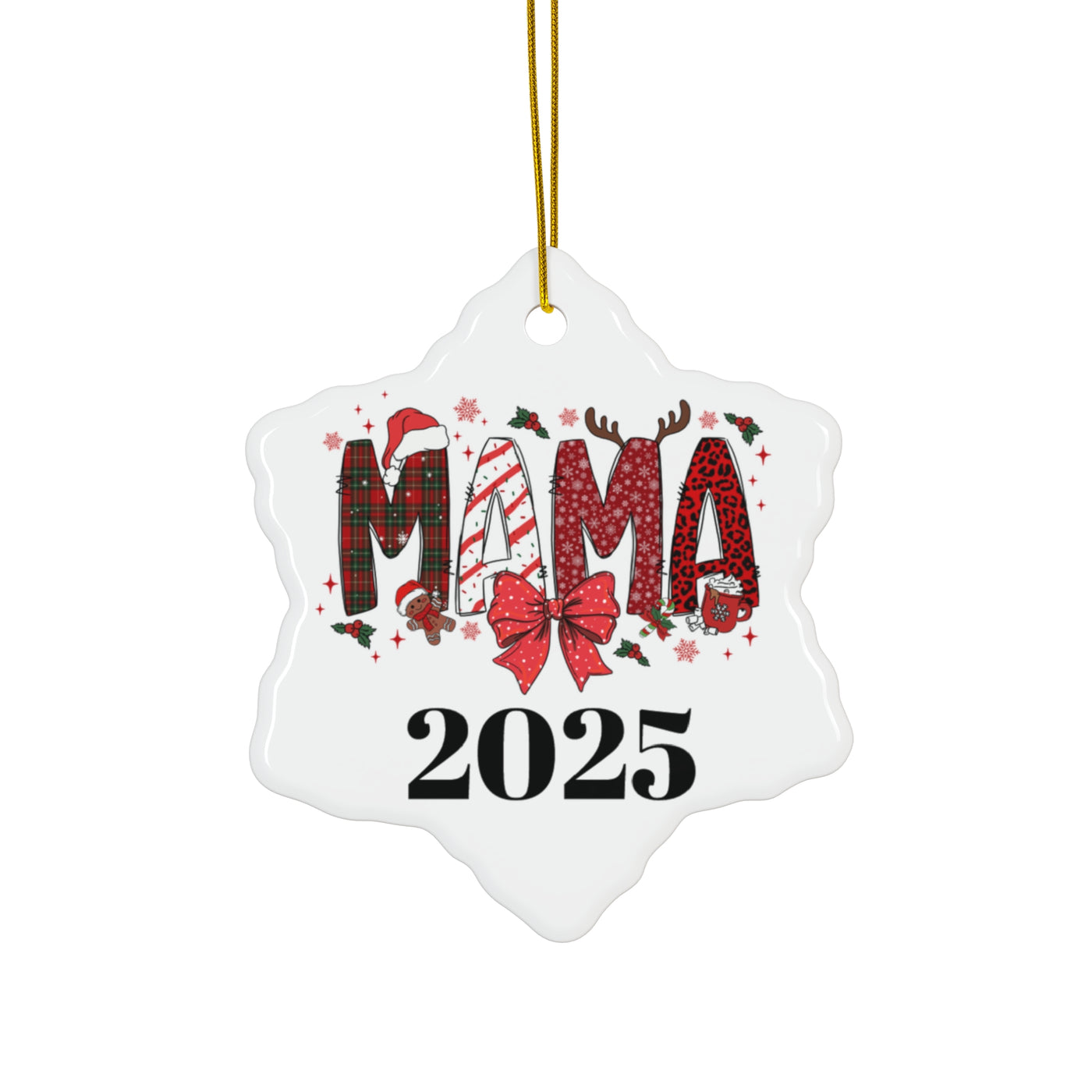 Mama 2025 Ceramic Ornament