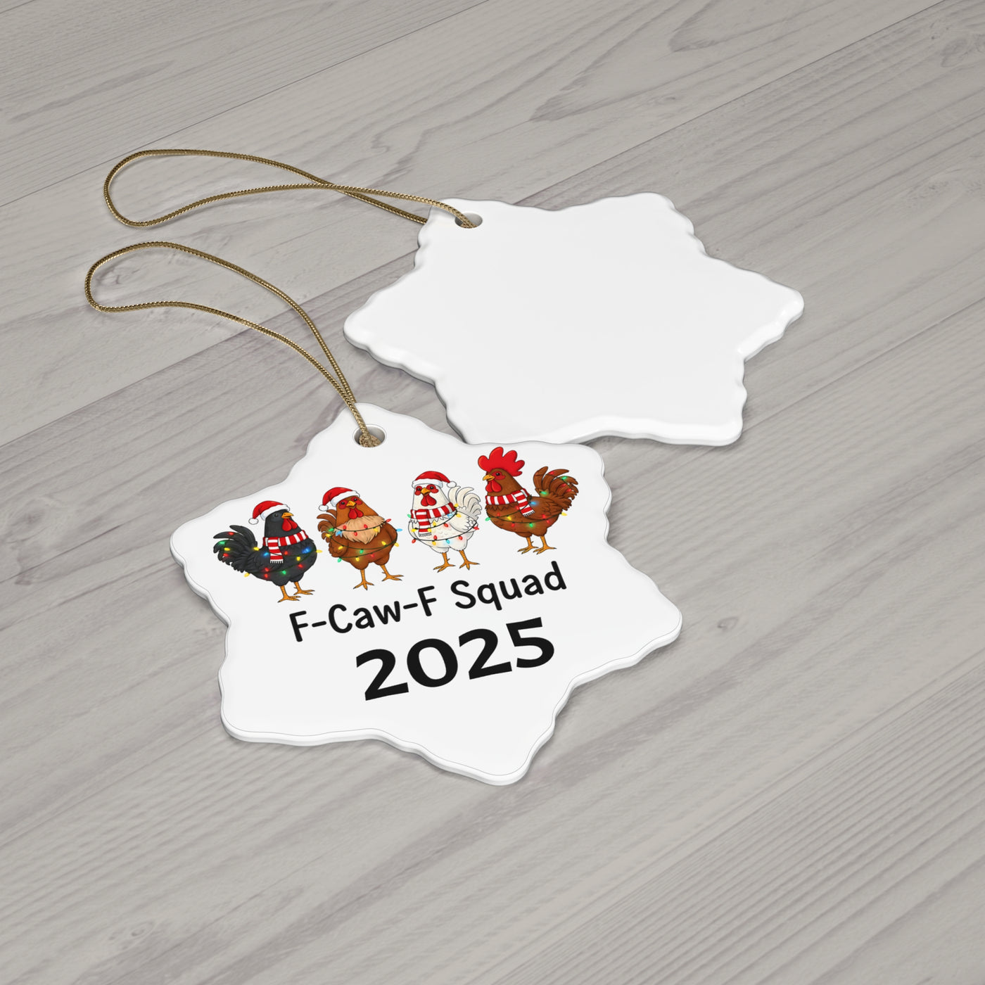 F-Caw-F Squad 2025 Ceramic Ornament