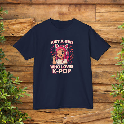 “Just a Girl Who Loves K-Pop” Cute Music Tee