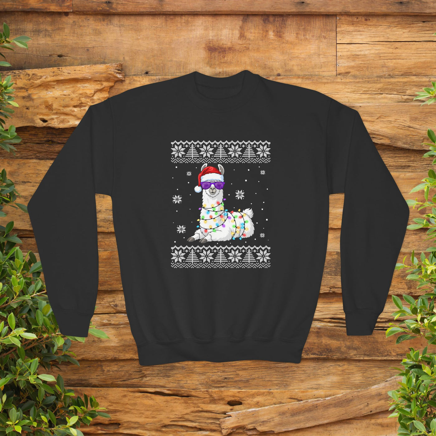 "Ugly" Llama Kids Christmas Sweatshirt