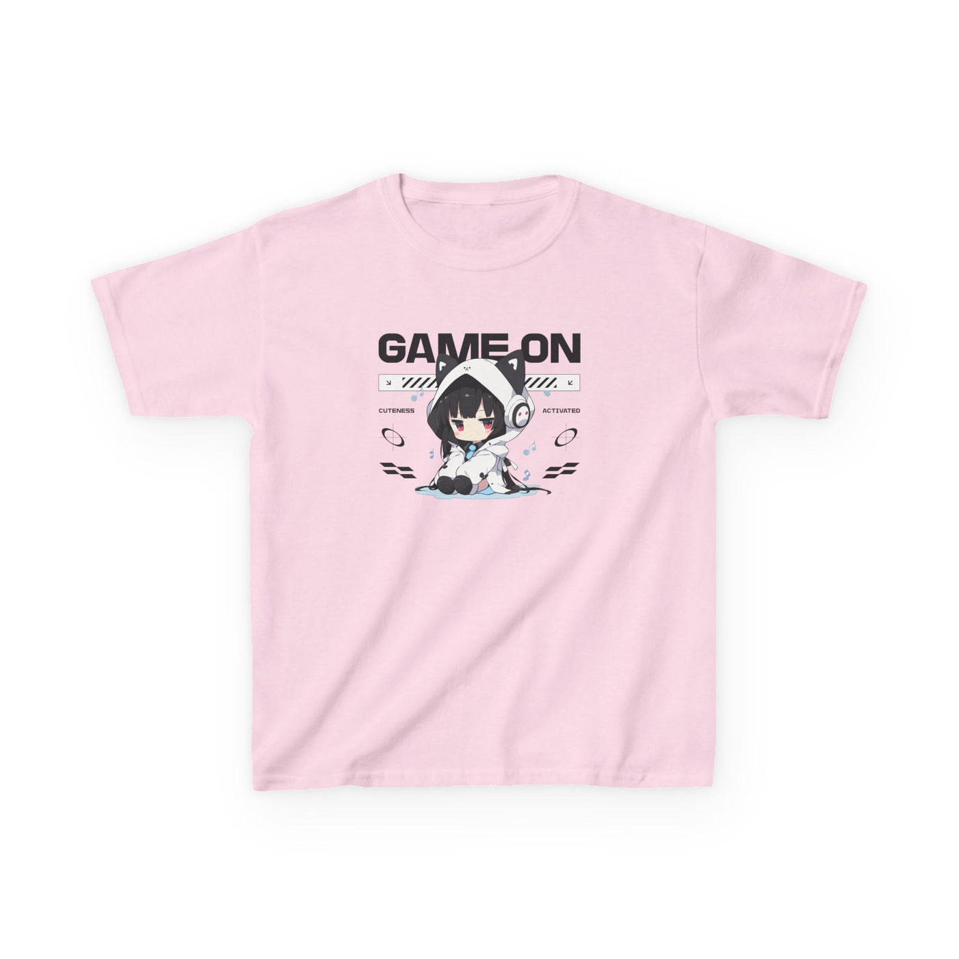Kawaii Gamer Girl T-Shirt – Cute Anime Tee for Kids