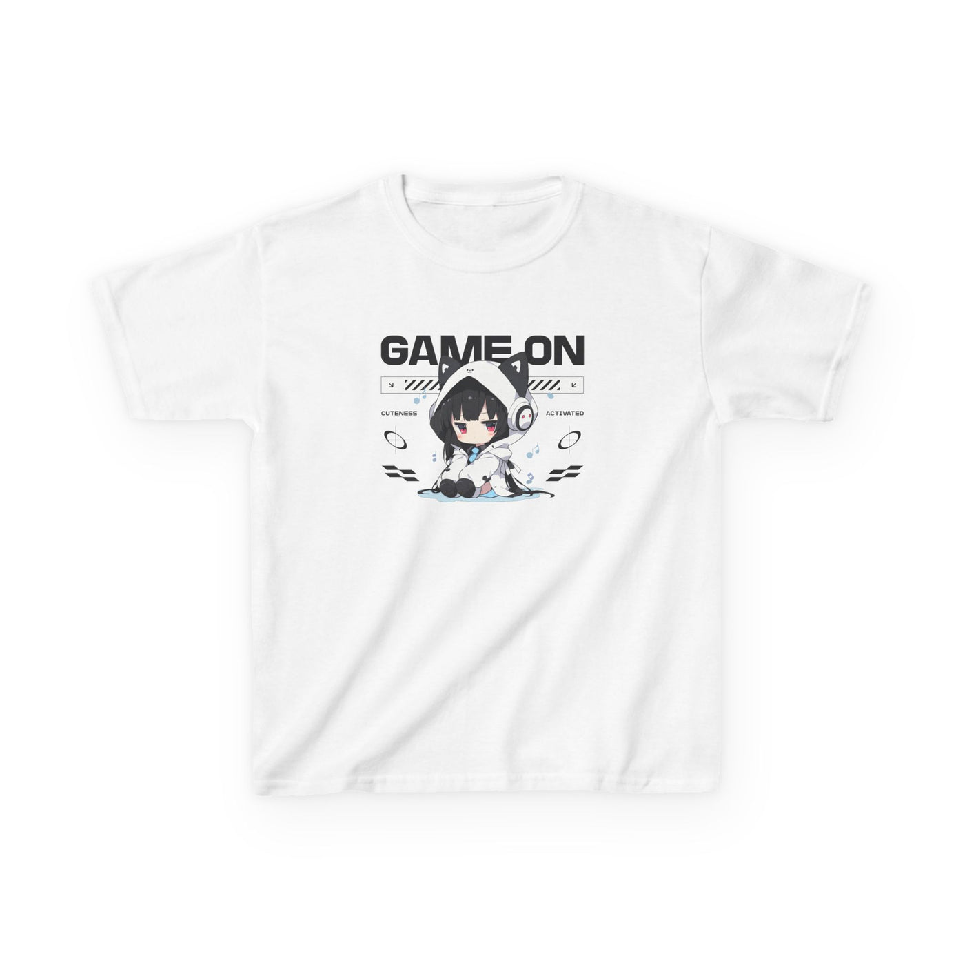 Kawaii Gamer Girl T-Shirt – Cute Anime Tee for Kids