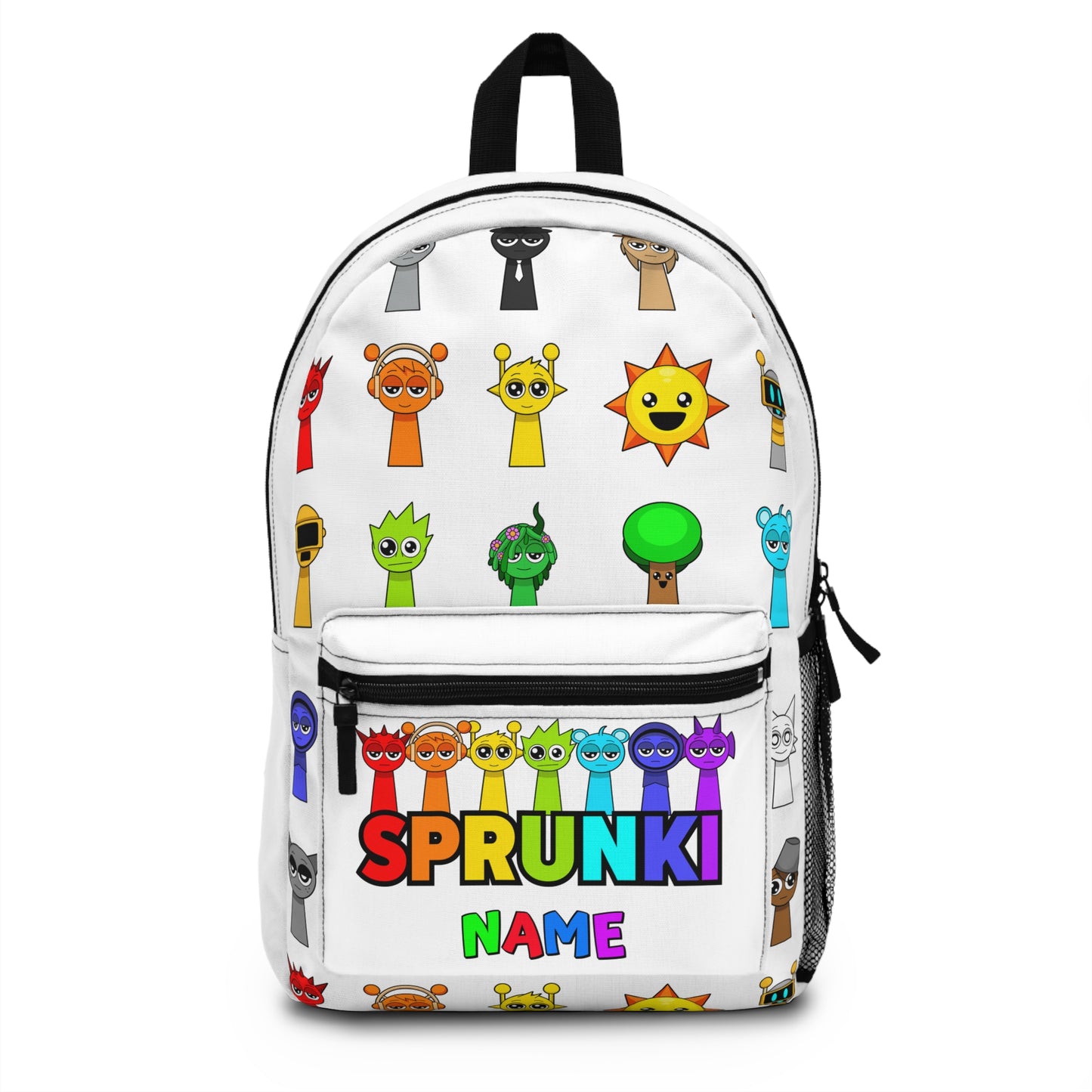 Personalized Sprunki Character Backpack - Fun & Colorful Kids' Bag for School & Adventures