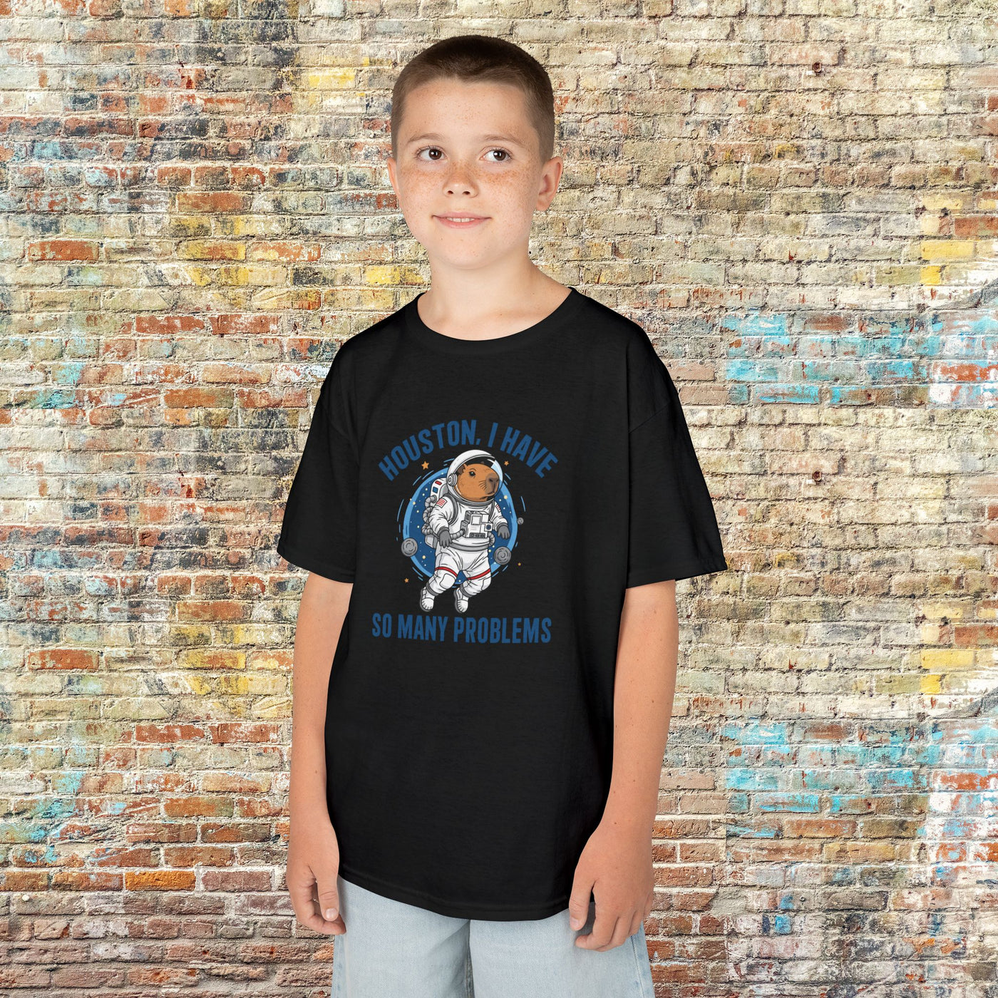 Kids Astronaut Tee - "Houston, I Have So Many Problems"