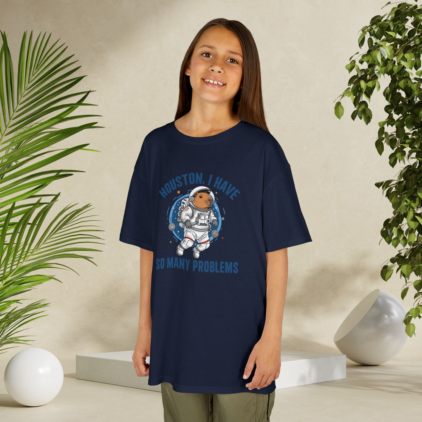 Kids Astronaut Tee - "Houston, I Have So Many Problems"