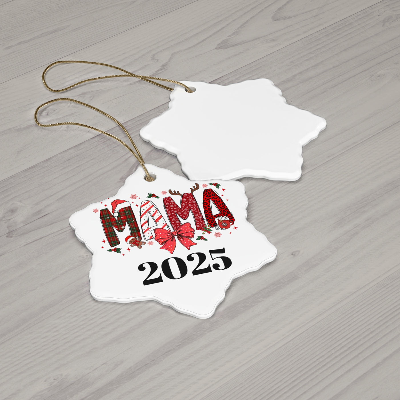 Mama 2025 Ceramic Ornament