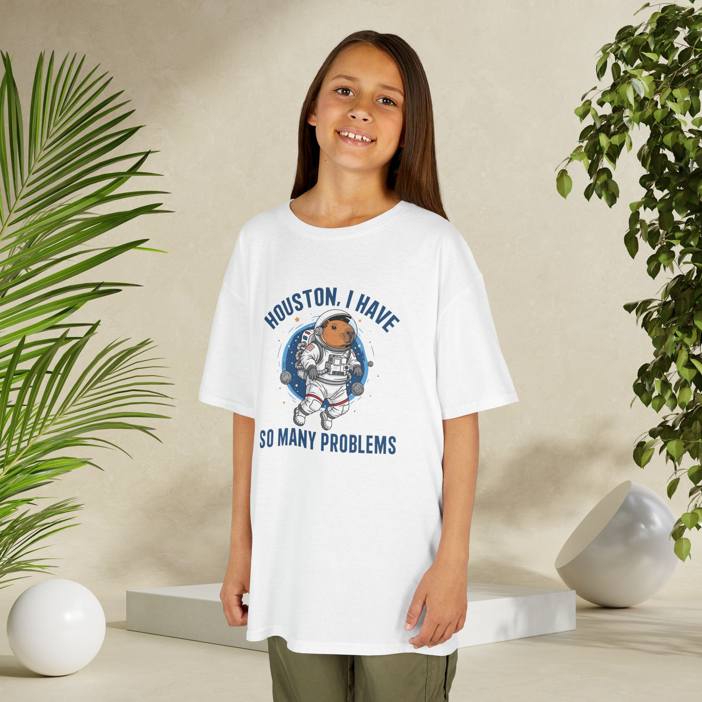 Kids Astronaut Tee - "Houston, I Have So Many Problems"