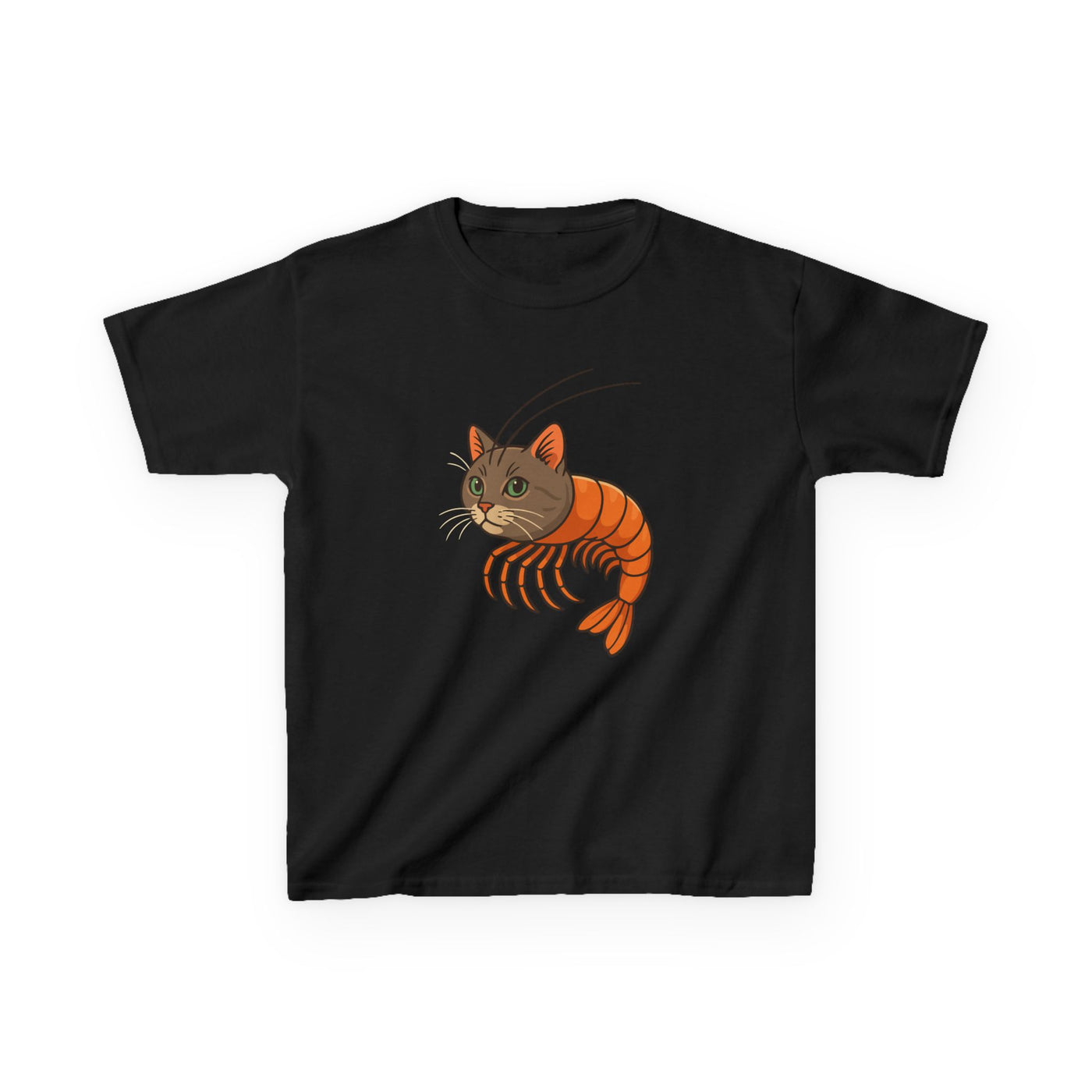Italian Brainrot Cat Shrimp Shirt – Surreal Meme-Core Chaos Tee