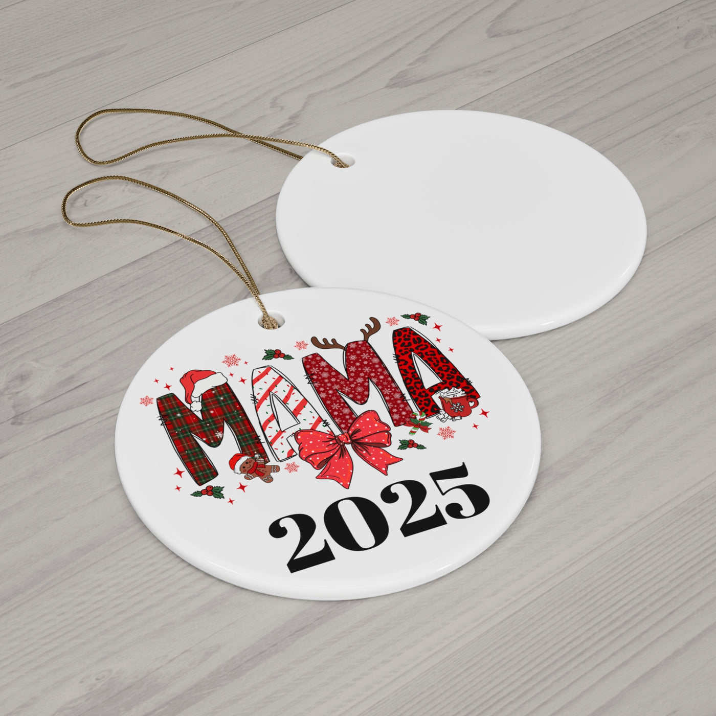 Mama 2025 Ceramic Ornament