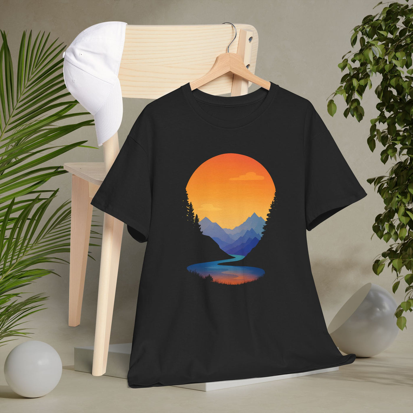 Sunset Mountain Lake T-Shirt