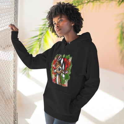 Festive Rudolph Fleece Hoodie