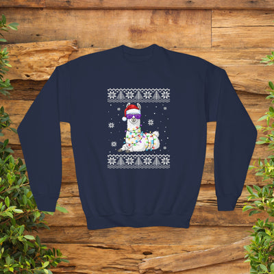 "Ugly" Llama Kids Christmas Sweatshirt