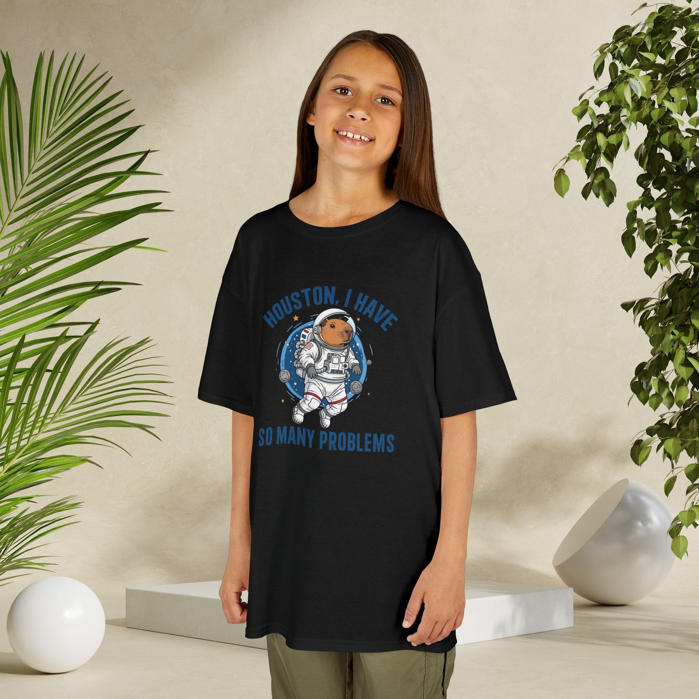 Kids Astronaut Tee - "Houston, I Have So Many Problems"