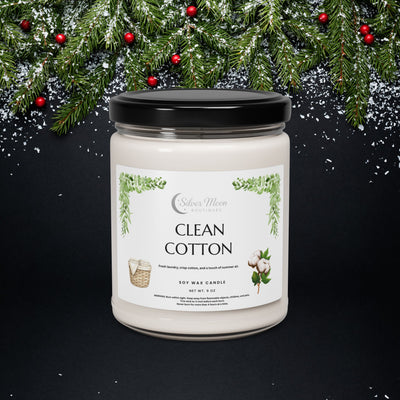 9 oz Soy Candle Jars: Hand-Poured with Six Cozy Scents