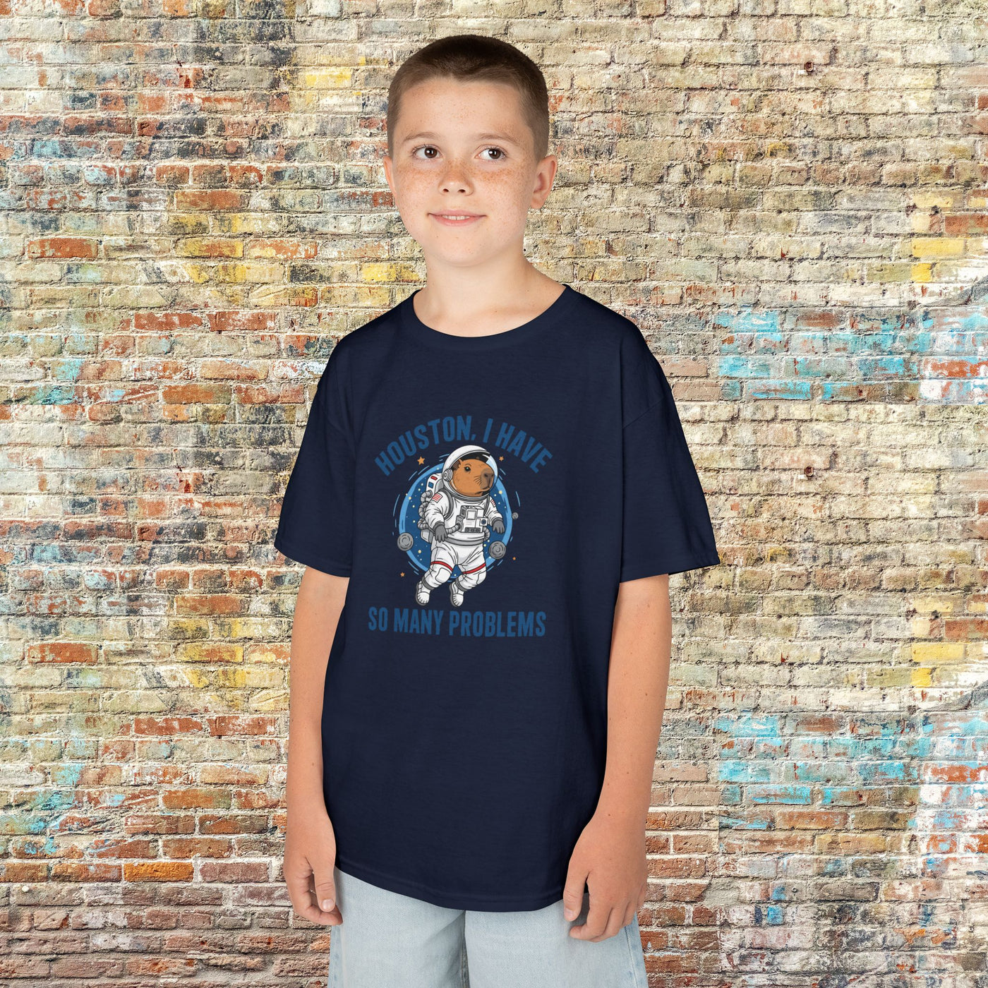 Kids Astronaut Tee - "Houston, I Have So Many Problems"