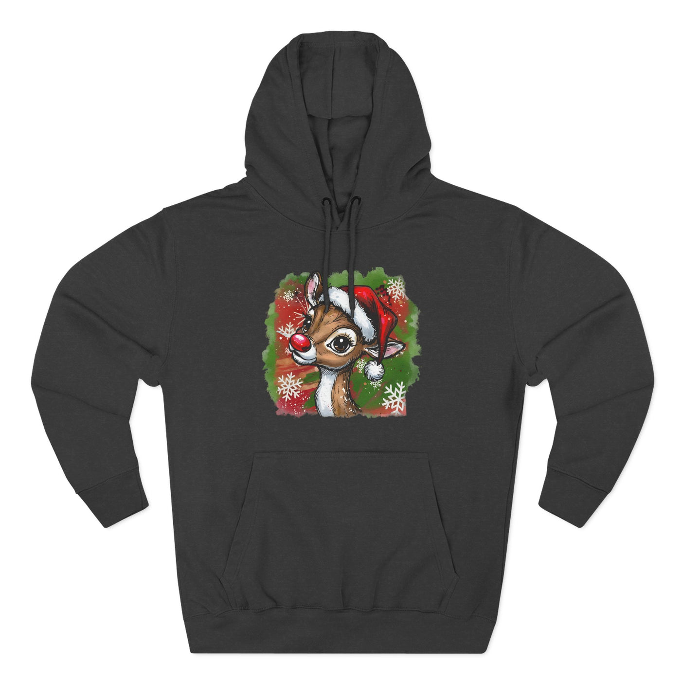 Festive Rudolph Fleece Hoodie