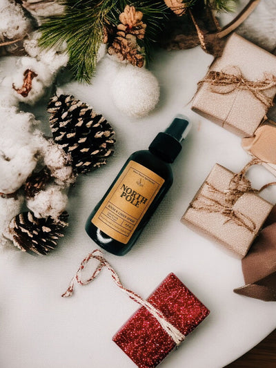 NORTH POLE - REED DIFFUSER & ROOM SPRAY --Eucalyptus, Pine, Cedar, Rosemary, Clove -- Moon Water Apothecary (Copy)