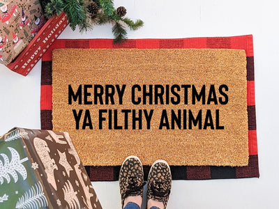 Merry Christmas Ya Filthy Animal Doormat